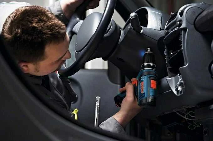 Bosch Akumuliatorinis suktuvas gręžtuvas GSR 12V-15 be akumuliatoriaus ir kroviklio