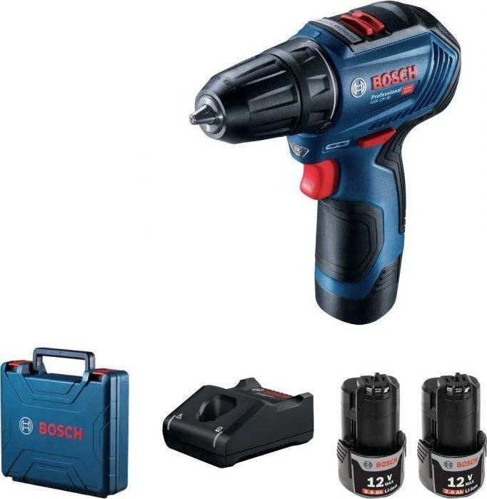 Suktuvas-gręžtuvas Bosch GSR 12V-30; 12 V; 2x2,0 Ah akum.