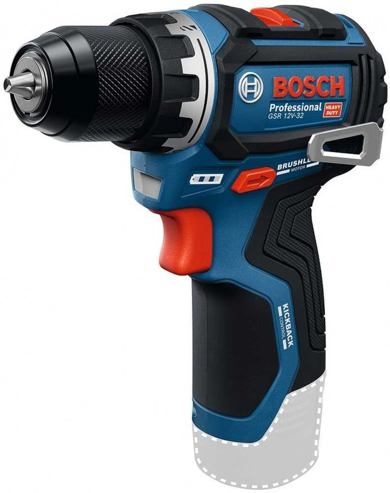 Akumuliatorinis suktuvas su metaliniu griebtuvu BOSCH GSR 12V-32 Solo CT