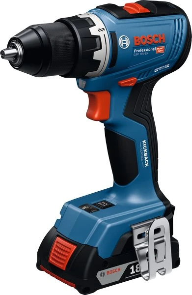 Akumuliatorinis suktuvas-gręžtuvas Bosch GSR 18V-65 Professional; 18 V; 2x5,0 Ah akum. + L-BOXX 136