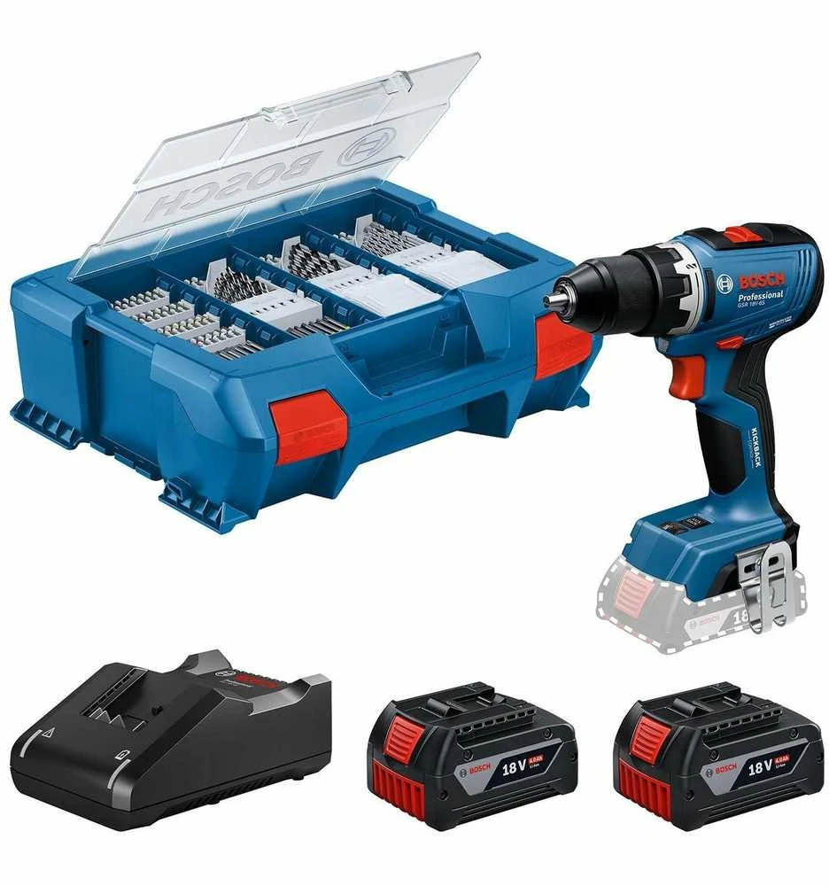 Suktuvas - gręžtuvas Bosch GSR 18V-65 2 x akumulator 5 Ah (06019N3207)