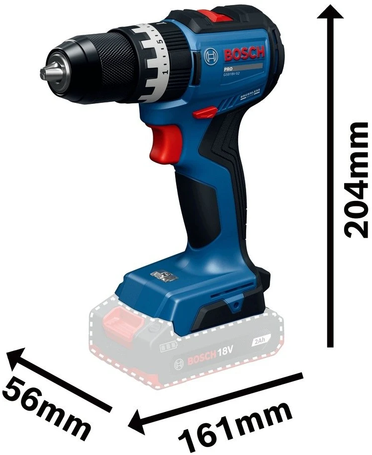 Bosch GSB18V-52 Solo, LB
