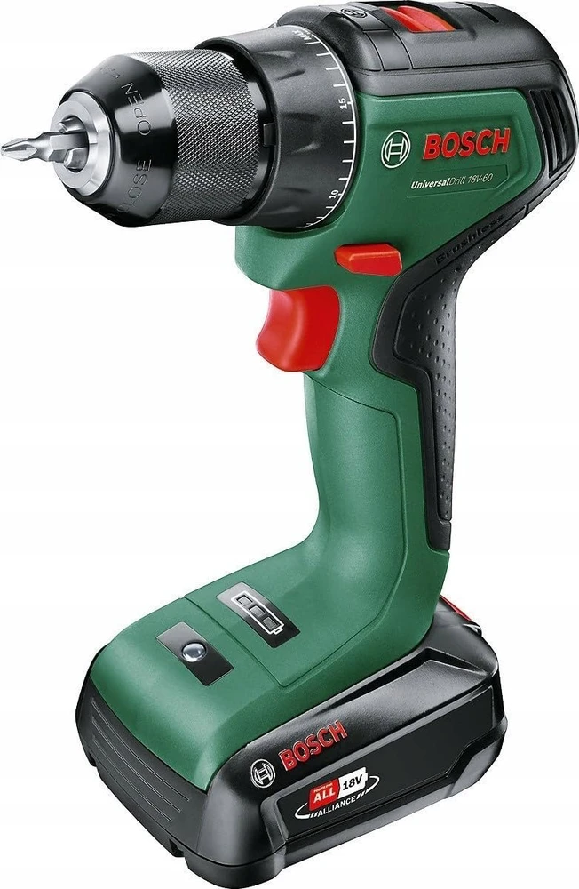 Bosch UniversalDrill 18V-60,2x2 Akum.suktuvas