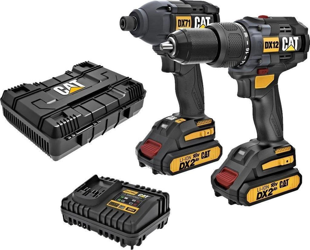 CAT DX12 ir DX71 įrankių rinkinys su priedais