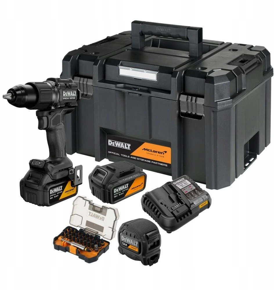 Grąžtas Dewalt Pro Suktuvas - gręžtuvas su udarem 18v xr, 2x5ah su priedais