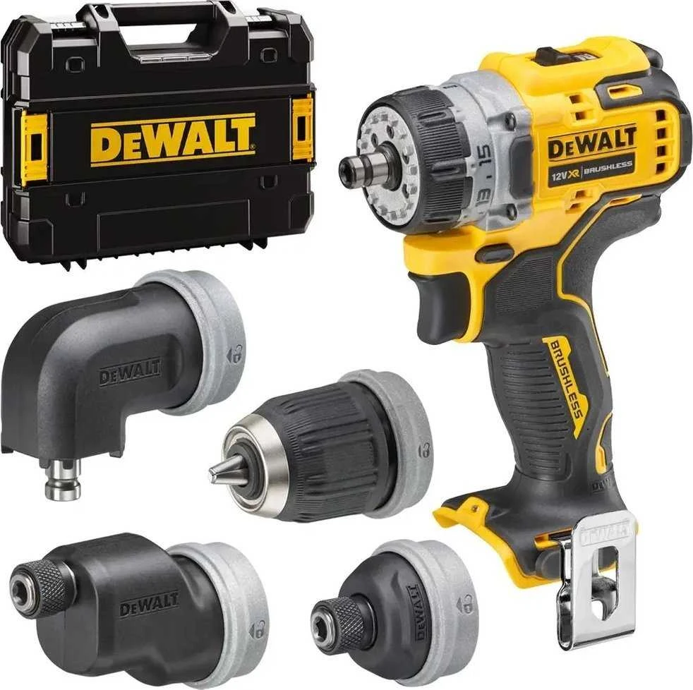 Suktuvas-gręžtuvas DeWalt DCD703NT-XJ; 12 V (be akumuliatoriaus ir pakrovėjo)