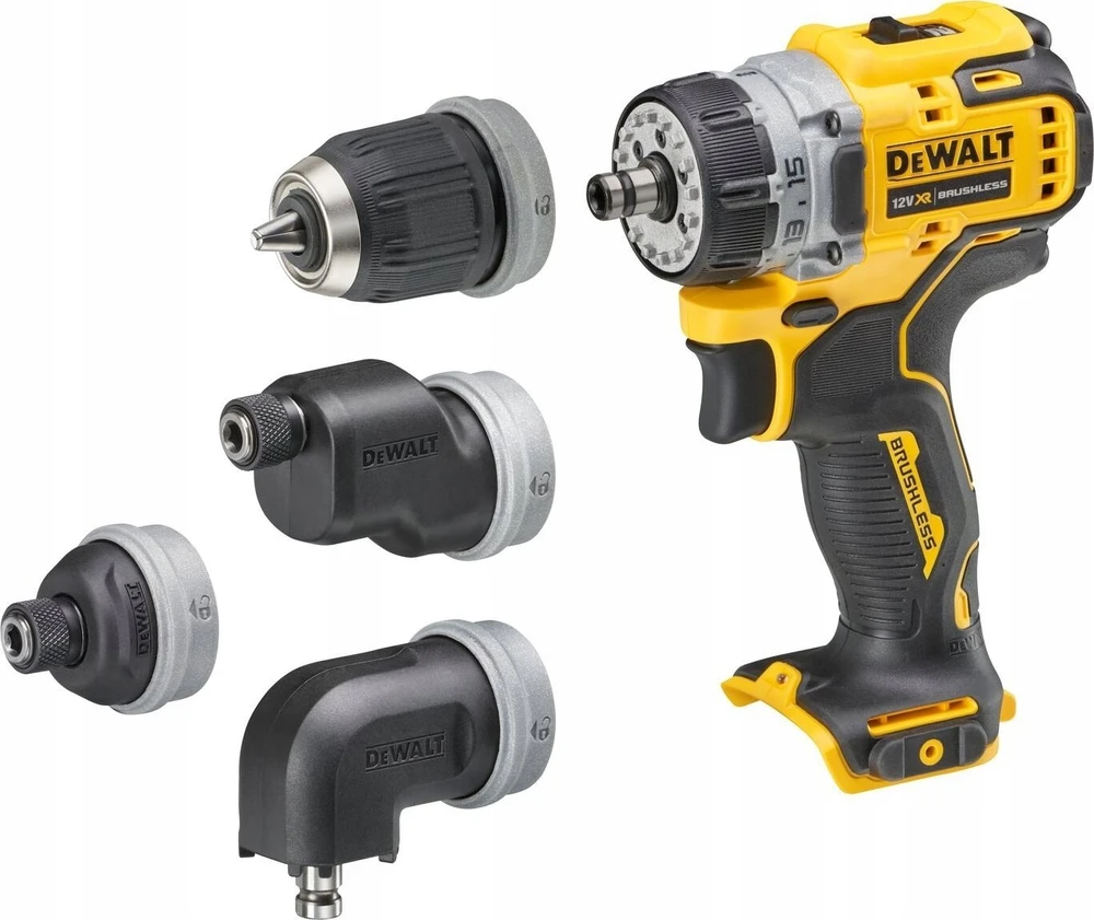 Suktuvas-gręžtuvas DeWalt DCD703NT-XJ; 12 V (be akumuliatoriaus ir pakrovėjo)