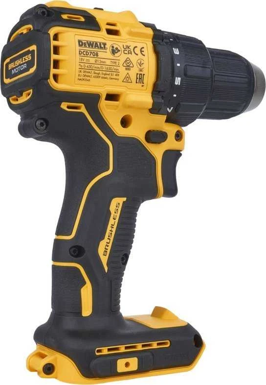 Suktuvas-gręžtuvas DeWalt DCD708N-XJ; 18 V (Be akumuliatoriaus ir pakrovėjo)