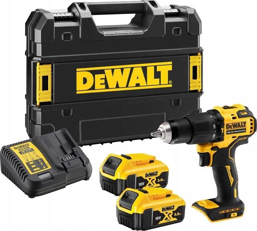 DeWalt smūginis suktuvas-gręžtuvas su lagaminu ir dviem 5.0Ah baterijomis