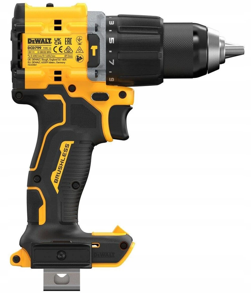 Grąžtas DEWALT UD 18V DCD799D2T 74Nm 2x2,0Ah BL TSTAK suktuvas