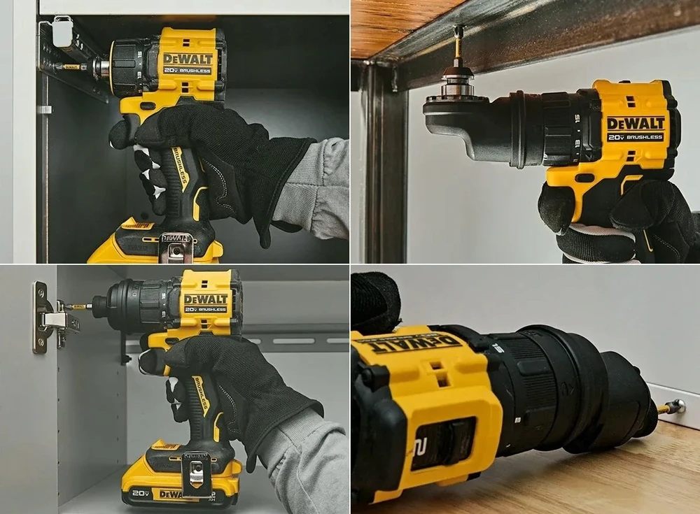 Grąžtas Akumuliatorinė gręžimo-suktuvo galvutė su 4 keičiamomis galvutėmis, 18 V XR, 73 Nm, DeWALT [DCD803P2T-QW] 2x5,0 Ah