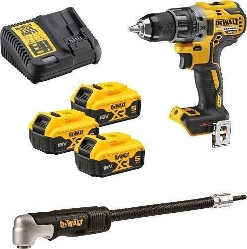 18V Akumuliatorinis suktuvas + angle bit driver DCD791P3A DEWALT