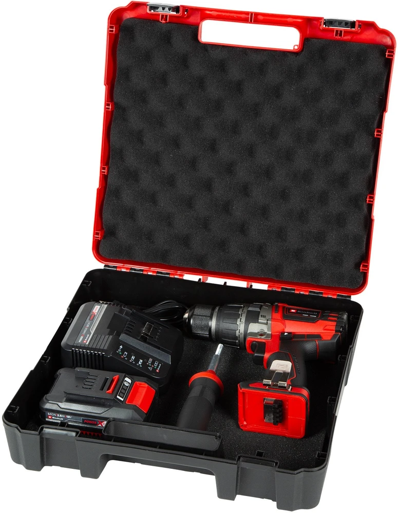 Einhell TP-CD 18/60 w zestawie: akumulator i kroviklis