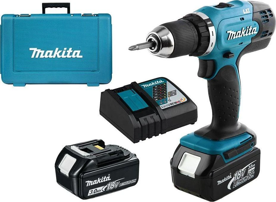 Makita DDF453RFE drill Juodas,Mėlyna 1.6kg