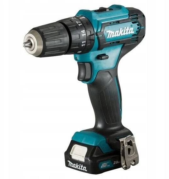 Makita HP333DWAE Akumuliatorinis smūginis gręžtuvas 12V MAX, 2x 2,0 Ah Li-ion 30/14 Nm, 1,1kg, 10mm
