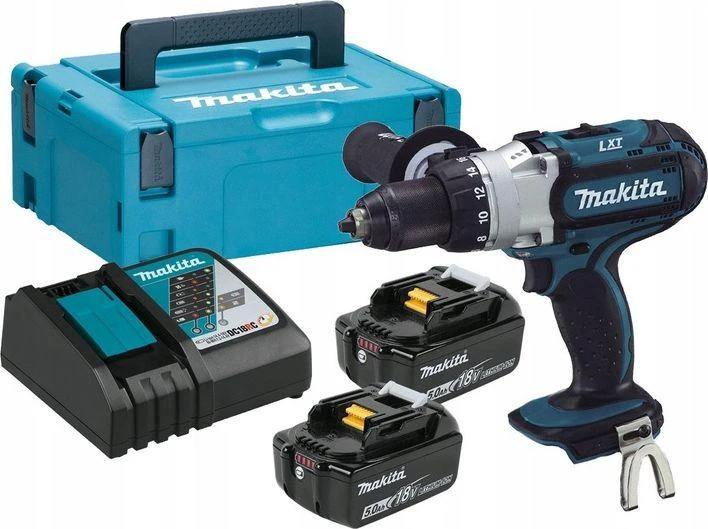 Suktuvas-gręžtuvas Makita DDF451RTJ; 18 V; 2x5,0 Ah akum.