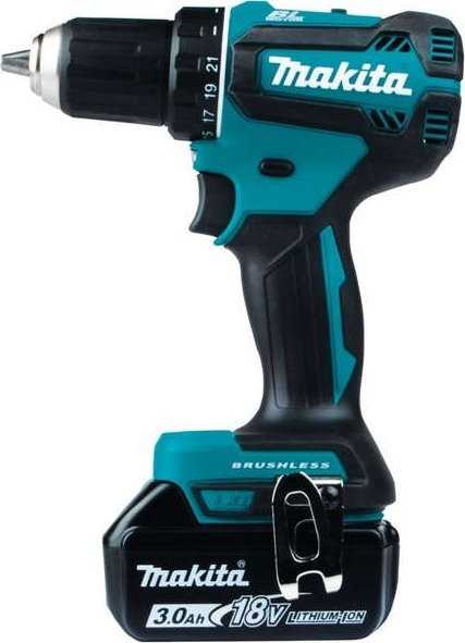 MAKITA Akumuliatorinis gręžtuvas-suktuvas 18V DDF485SFJ 50/25Nm 2×3,0Ah BL