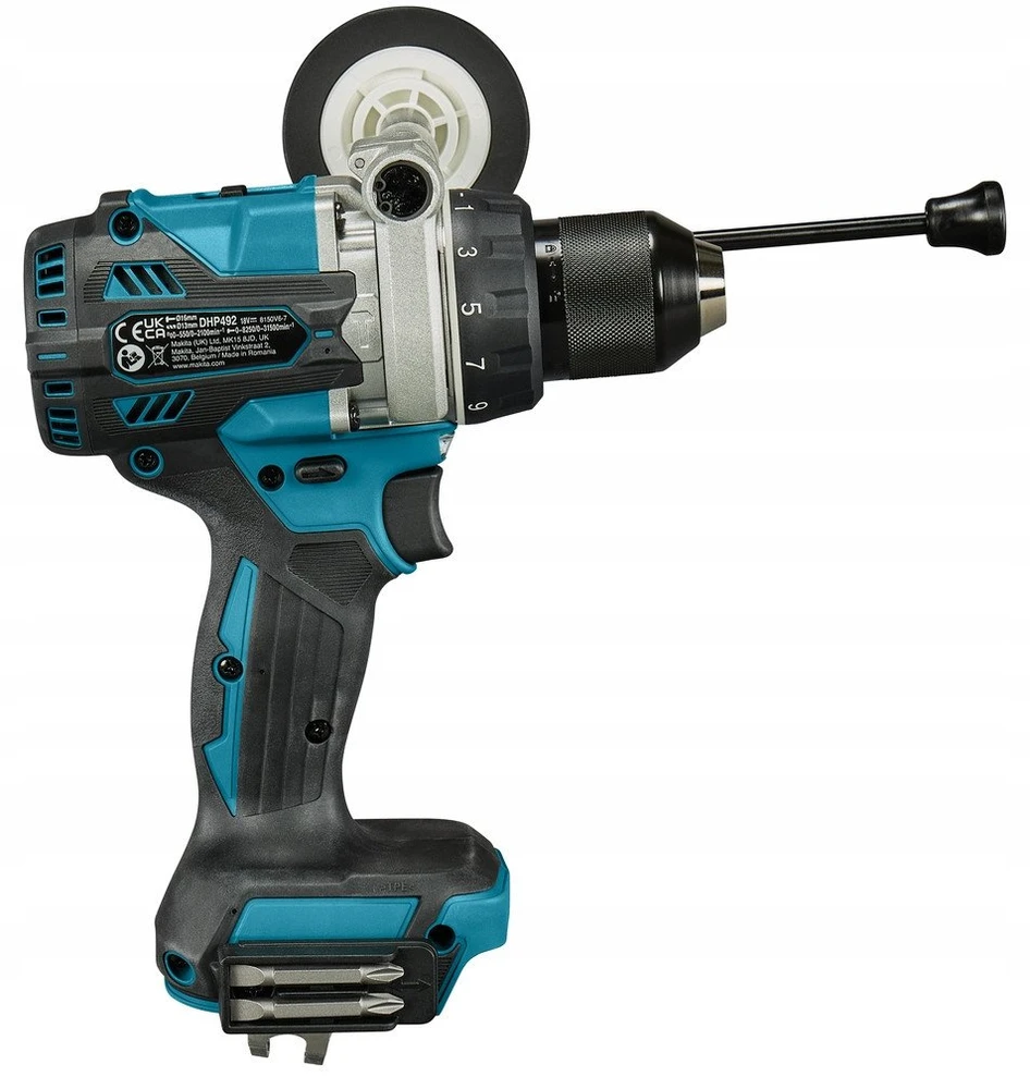Makita DDF492Z Akumuliatorinis gręžtuvas 18V, BL-motor, Max 141 Nm, 130/65Nm, Be akumuliatorių ir kroviklio!