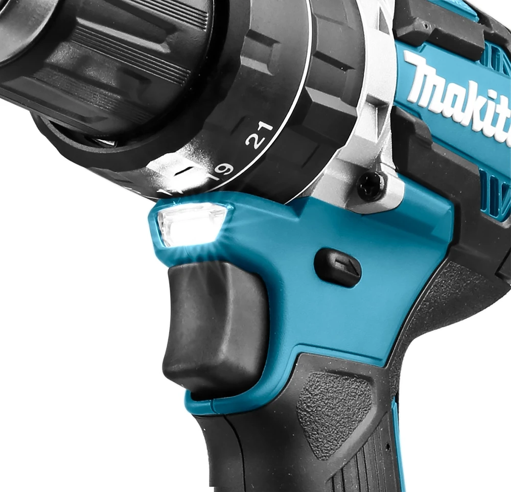 akumuliatorinė wiertarko-wkrętarka smūginis 18V, Makita [DHP484RT3J] 3x5,0Ah, LXT