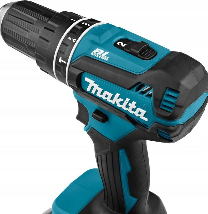 Makita smūginis suktuvas gręžtuvas DHP485RAJ 18V 2x2,0Ah MAKPAC + grąžtų rinkinys D-73455