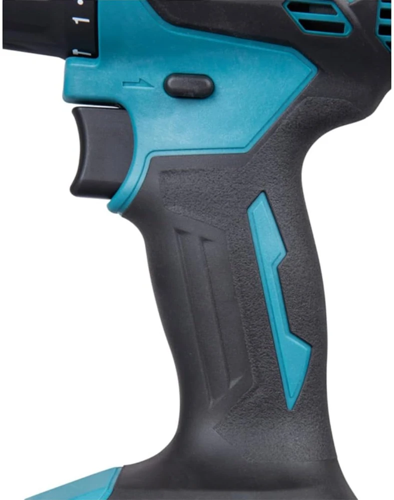 Makita DHP490RTJ ergonomiška rankena ir jungikliai