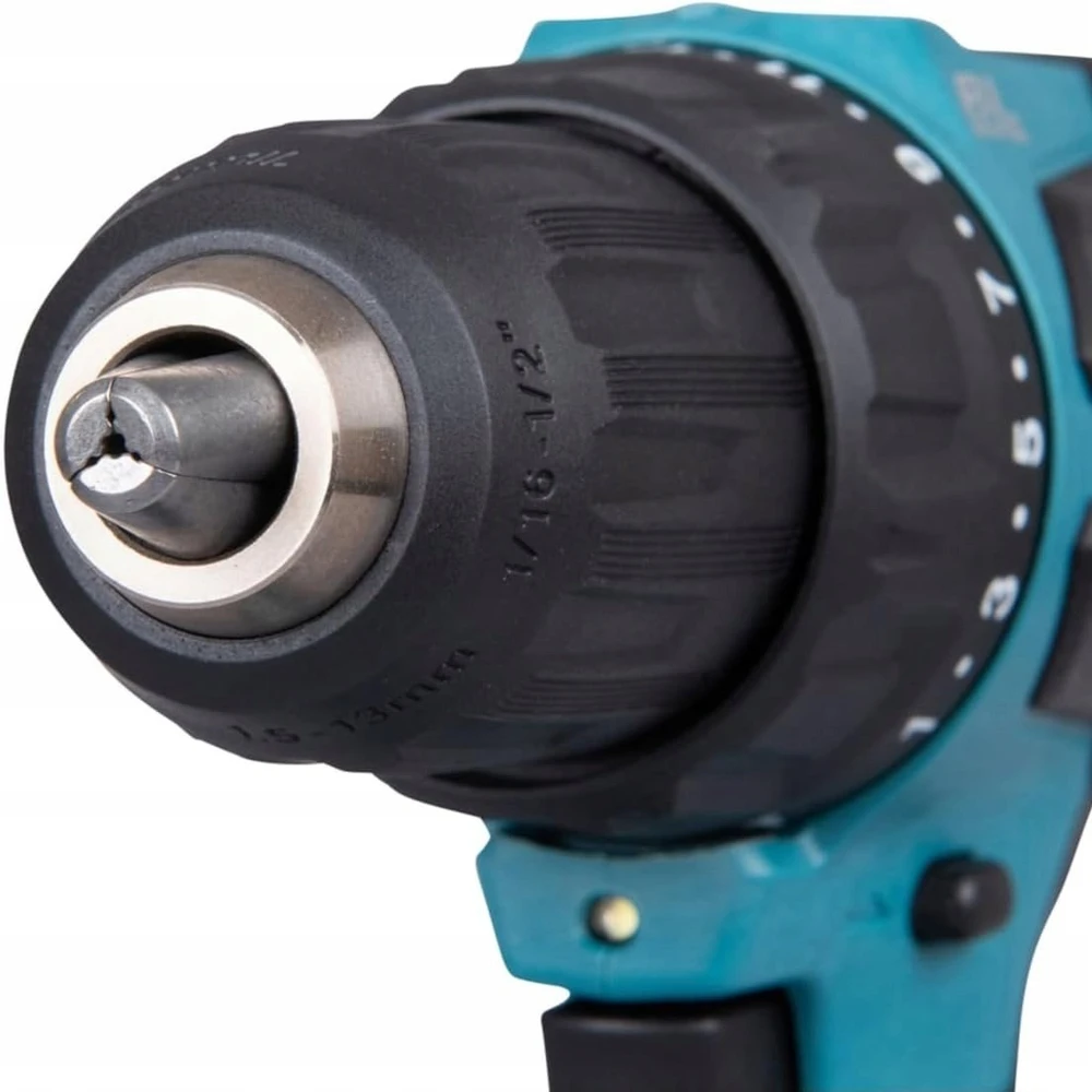 Makita DHP490Z Akumuliatorinis smūginis gręžtuvas 18V, BL, 13mm, 65 Nm, Be akumuliatorių ir kroviklio!