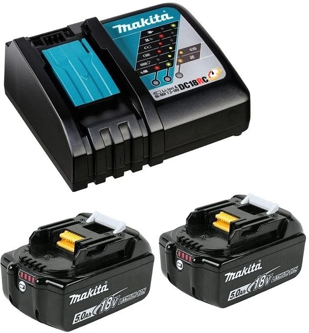 Makita DHP492RTJ Akumuliatorinis smūginis gręžtuvas 18V, BL-motor, Max 141 Nm, 130/65NM, 2x5,0Ah, DC18RC, MAKPACK