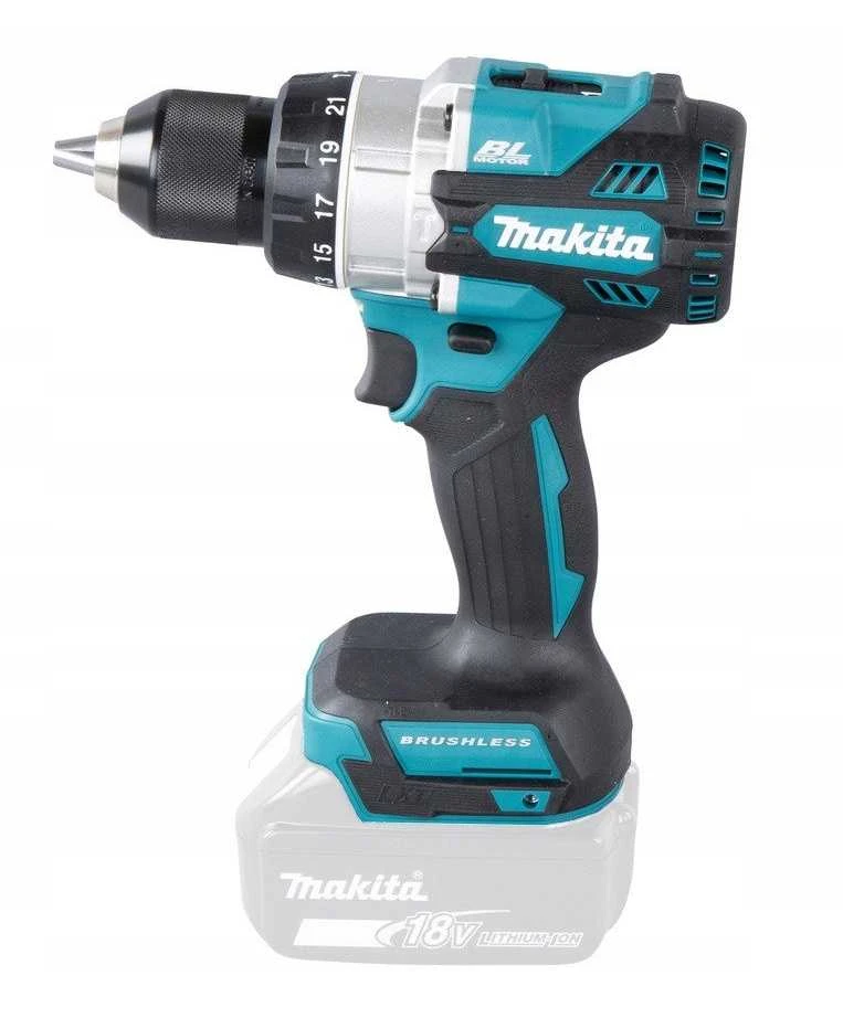 Makita DHP492Z Akumuliatorinis smūginis gręžtuvas 18V, BL-motor, Max 141 Nm, 130/65NM, Be akumuliatorių ir kroviklio!