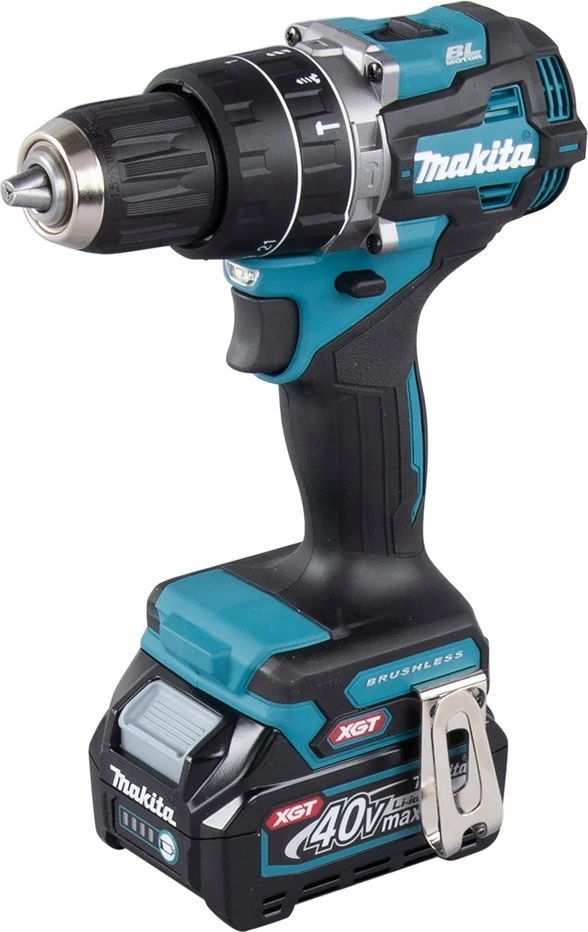 Smūginis suktuvas-gręžtuvas Makita HP002GA201; 40 V; 2x2,0 Ah akum.