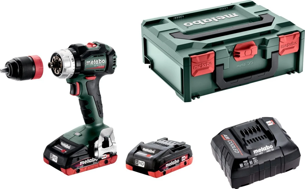Akumuliatorinis suktuvas/gręžtuvas BS 18 LT BL Quick 2x LiHD, Metabo