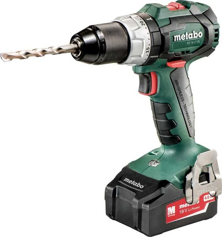Akumuliatorinis suktuvas/gręžtuvas BS 18 LT BL 4,0Ah, Metabo