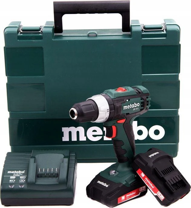 METABO smūginis suktuvas-gręžtuvas 18V 50/25Nm 2x2,0Ah SB 18 L