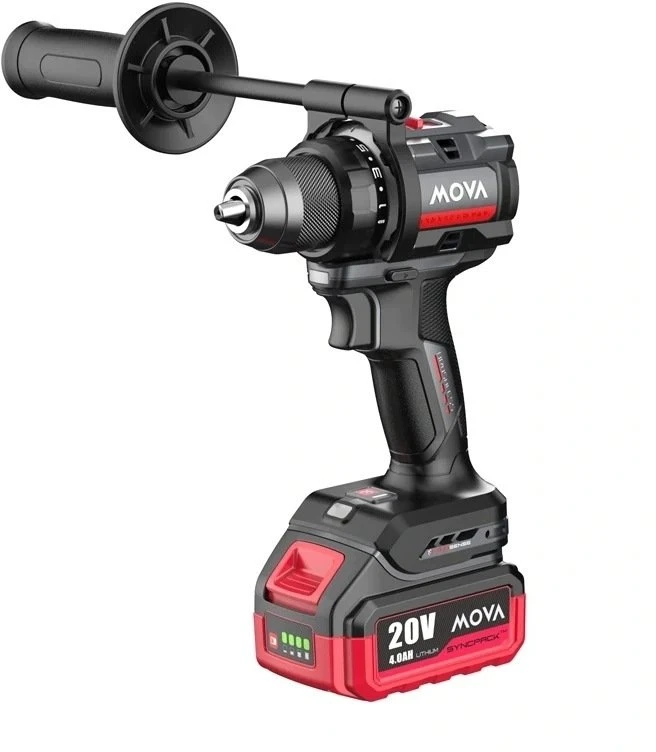 Gręžtuvas-suktuvas Mova Bešepetėlinis 20V 105Nm HP (baterija ir kroviklis komplekte) (PD105)