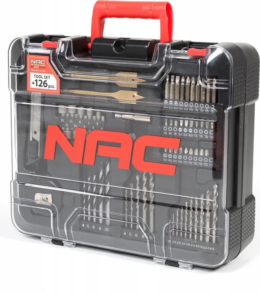 NAC SUKTUVAS 20V 2×2,0Ah + PRIEDAI