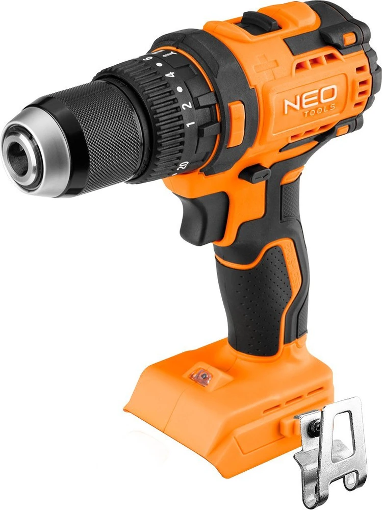 Neo Wiertarko Wkretarka Bešepetis „Energy+“ 18 V smūginis gręžtuvas, 13 mm griebtuvas, kompaktiškas, be akumuliatoriaus