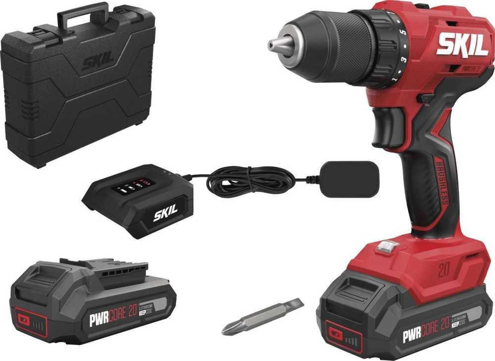 Skil 3011 HB suktuvas su dviem akumuliatoriais ir lagaminu