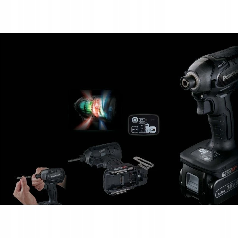 Gręžtuvas Panasonic Suktuvas - gręžtuvas smūginis 18V Panasonic EY76A1+ Systainer + 2x 5.0Ah + kroviklis