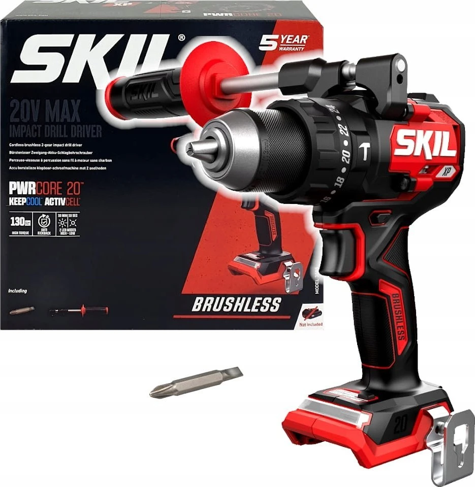 Smūginis suktuvas - gręžtuvas Skil 3085 CA; 20 V (be akumuliatoriaus ir pakrovėjo)