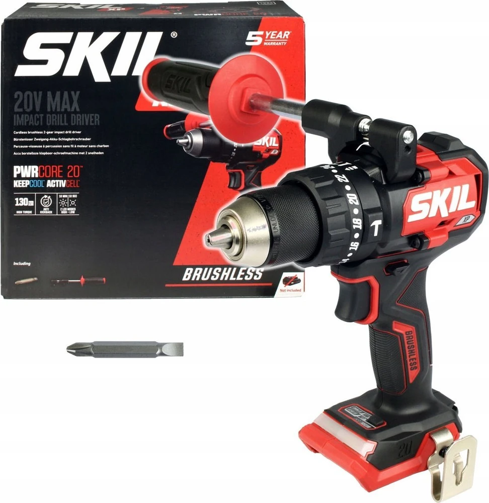 Smūginis suktuvas - gręžtuvas Skil 3085 CA; 20 V (be akumuliatoriaus ir pakrovėjo)