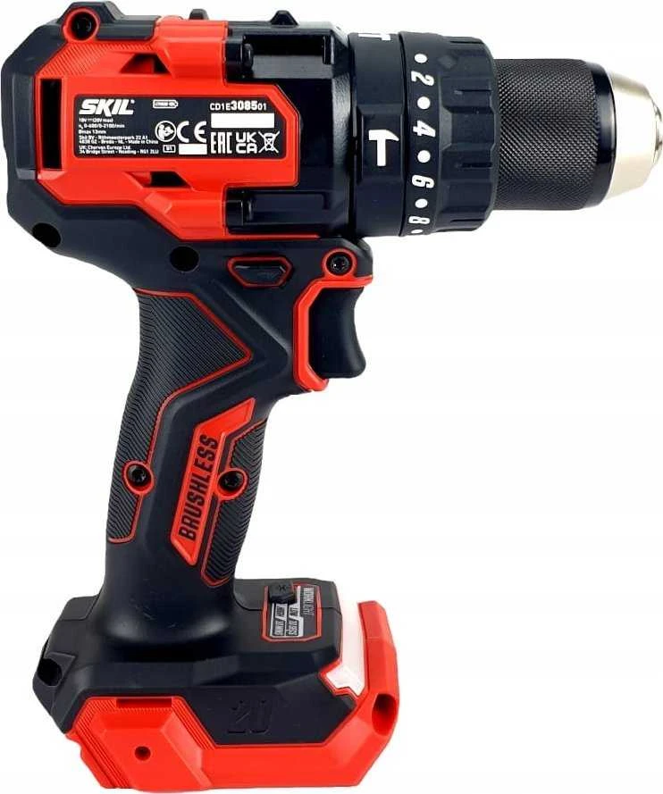 Smūginis suktuvas-gręžtuvas Skil 3085XP; 20 V; 2x4,0 Ah akum.