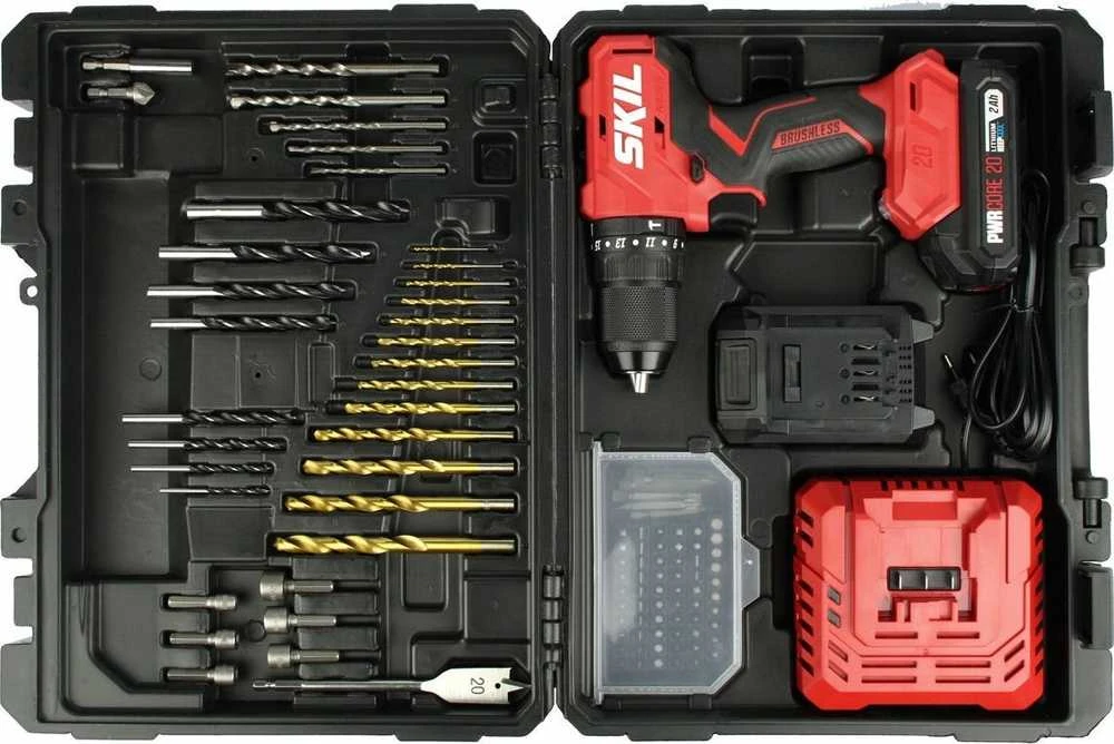 Skil Red Carruzzo akumuliatorinis gręžtuvas 3021HC 20V 2X2AH