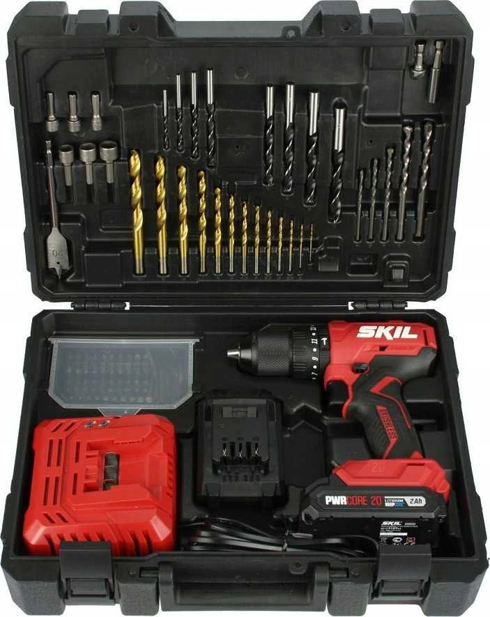 Skil Red Carruzzo akumuliatorinis gręžtuvas 3021HC 20V 2X2AH