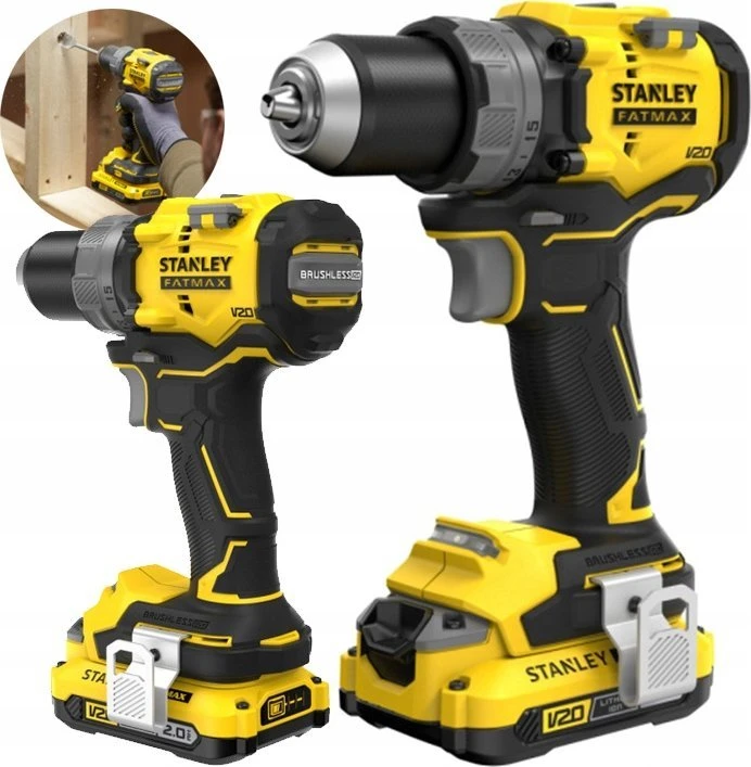 Smūginis suktuvas-gręžtuvas Stanley SFMCD725D2K-QW; 18 V; 2x2,0 Ah akum.