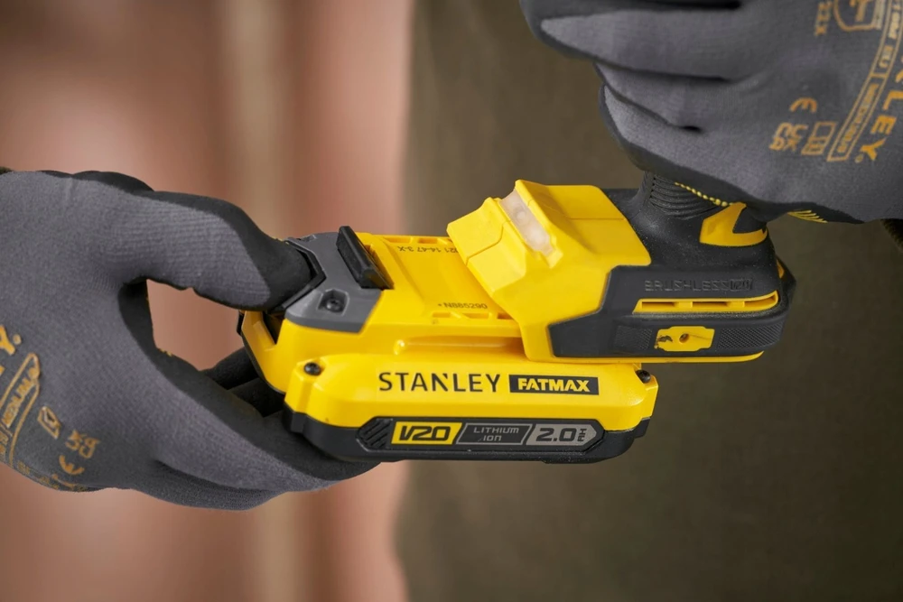 Smūginis suktuvas-gręžtuvas Stanley Fatmax SFMCD726D2K-QW; 18 V; 2x2,0 Ah akum.