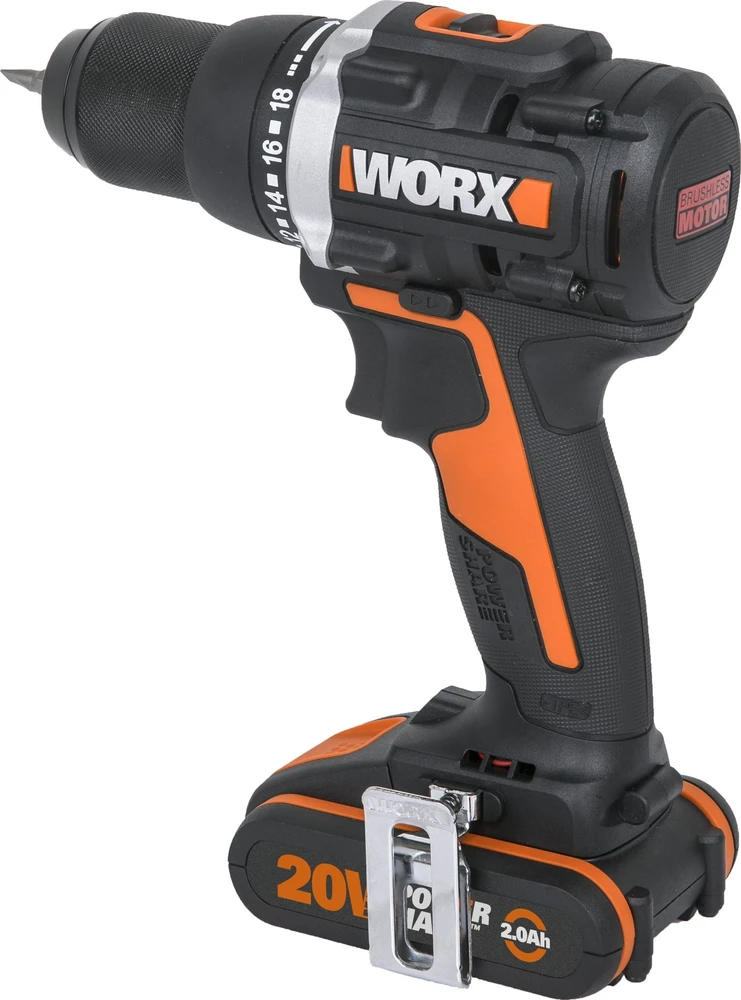 Akumuliatorinis suktuvas-gręžtuvas Worx WX102; 20 V; 2x2,0 Ah akum.