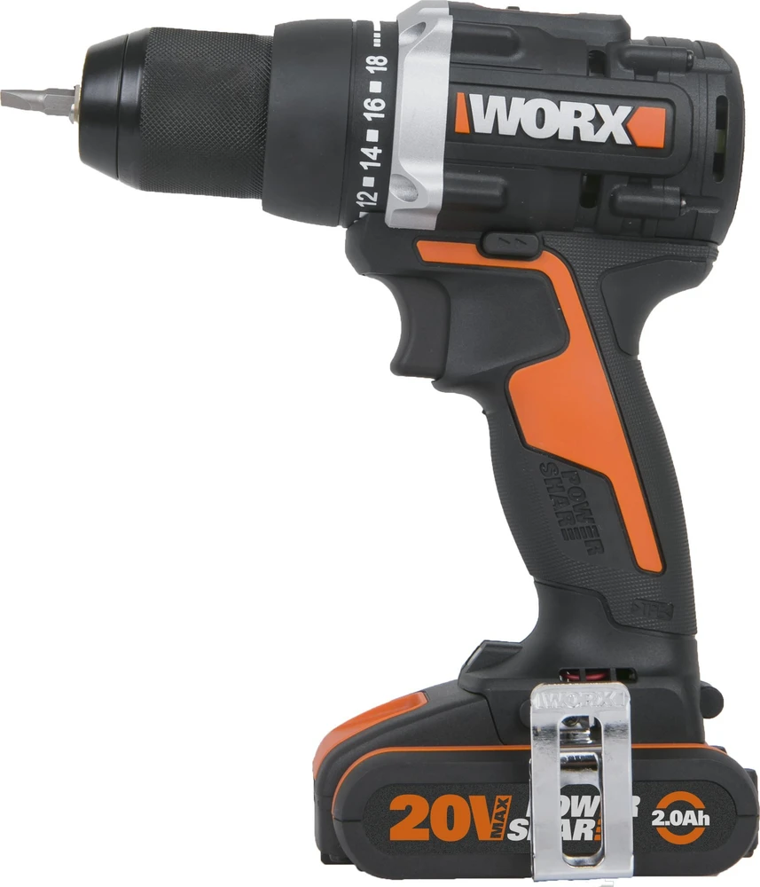 Akumuliatorinis suktuvas-gręžtuvas Worx WX102; 20 V; 2x2,0 Ah akum.