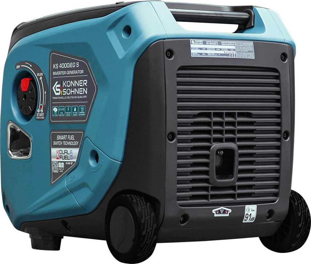 Könner & Söhnen hibridinis (benzinas/dujos) inverterinis generatorius 3,5kW 230V KS 4000iEG S
