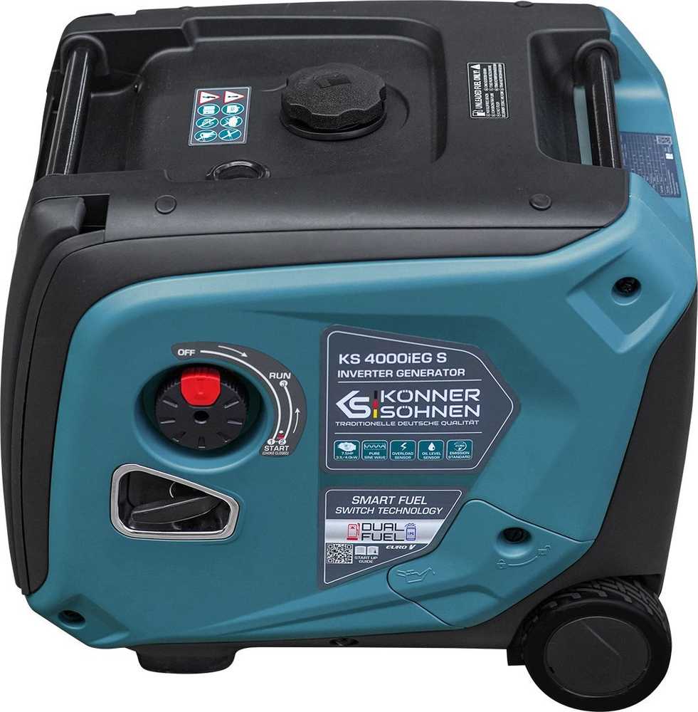 Könner & Söhnen hibridinis (benzinas/dujos) inverterinis generatorius 3,5kW 230V KS 4000iEG S
