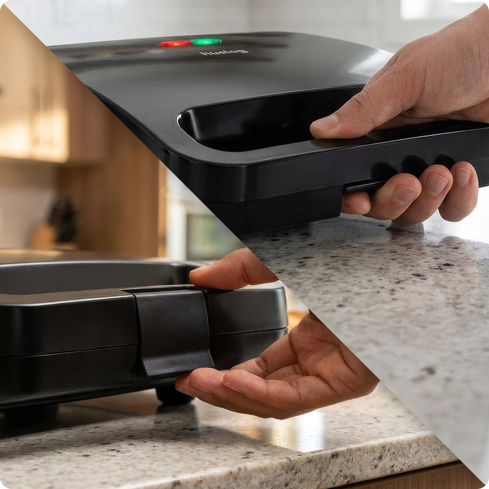 Sumuštinių keptuvas mPTech Sp. su o.o. Huslog sandwich maker SimpleBite juodas 800W