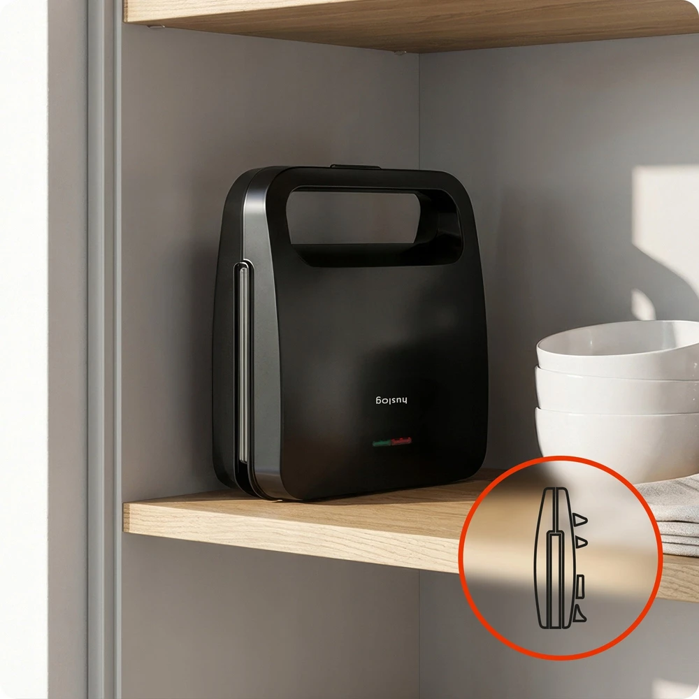Sumuštinių keptuvas mPTech Sp. su o.o. Huslog sandwich maker SimpleBite juodas 800W